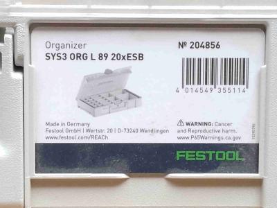 Festool Systainer³ Organizer